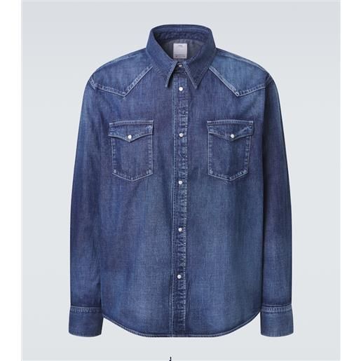 Visvim camicia di jeans social sculpture
