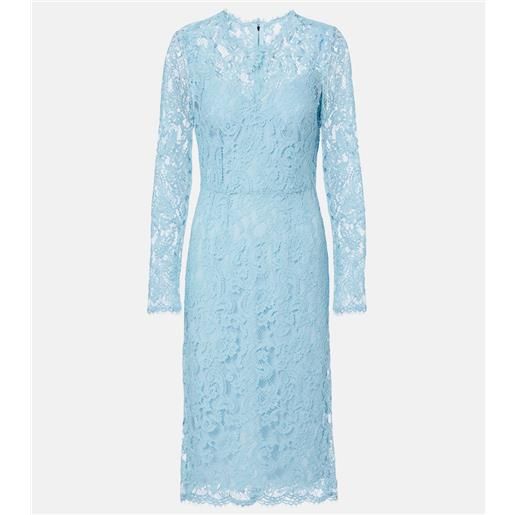 Dolce&Gabbana abito da cocktail in pizzo misto cotone