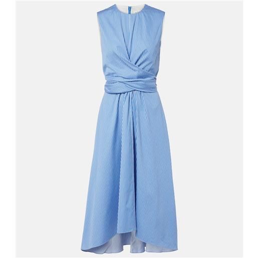 Altuzarra abito midi penny in cotone a righe