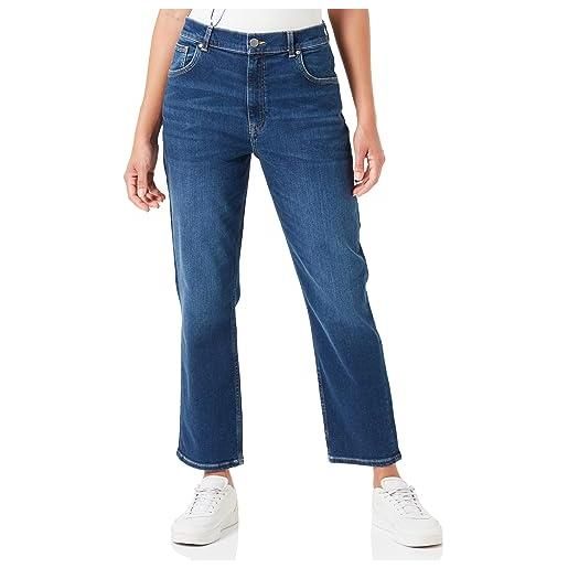 GANT cropped slim jeans, jeans donna, blu ( dark blue broken in ), 31w