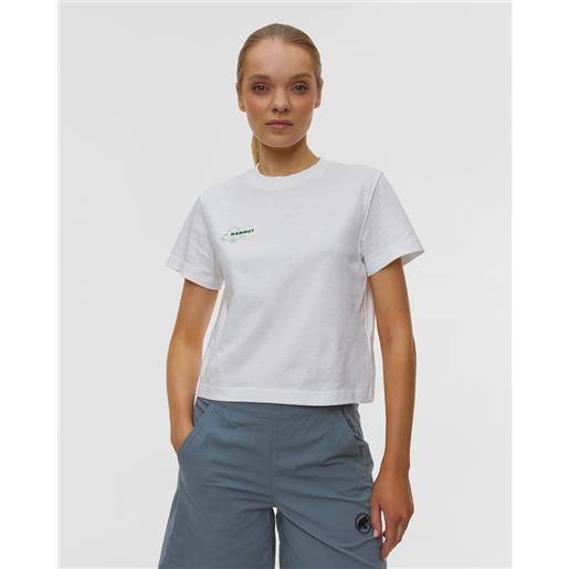 Mammut t-shirt da donna Mammut Mammut base cropped t-shirt glacier bianca