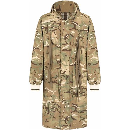 Dolce & Gabbana giacca con stampa camouflage - marrone