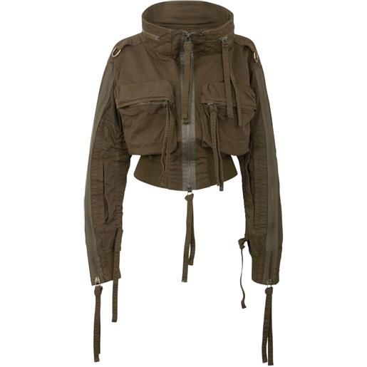 DSQUARED2 giacca con tasche cargo - marrone