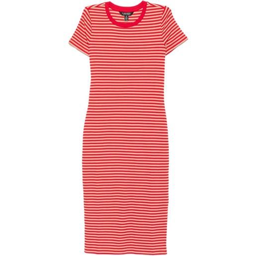 Lauren Ralph Lauren abito seferah a righe - rosso