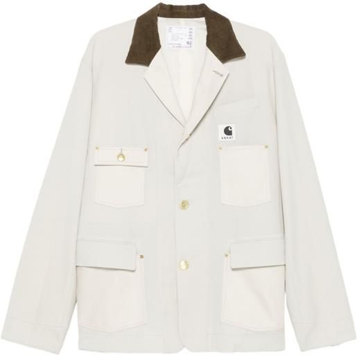 sacai giacca con maniche lunghe - toni neutri