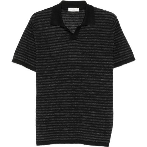 Roberto Collina t-shirt in maglia a righe - nero