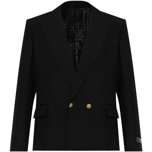 Balmain giacca doppiopetto con abbottonatura - nero