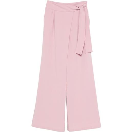 Xacus samantha belted palazzo pants - rosa