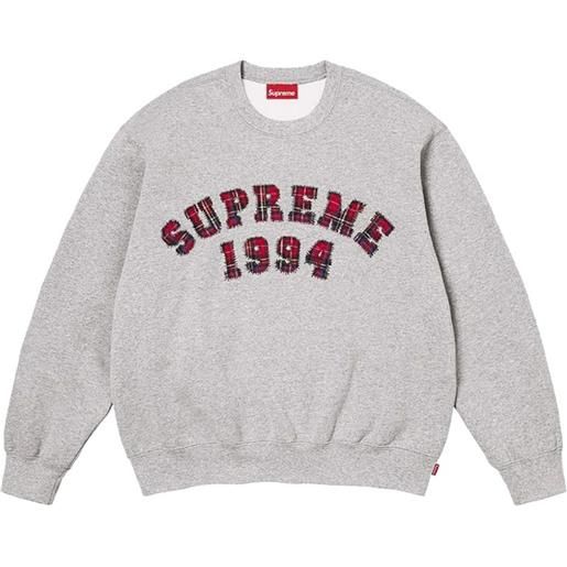Supreme maglione con applicazione - grigio