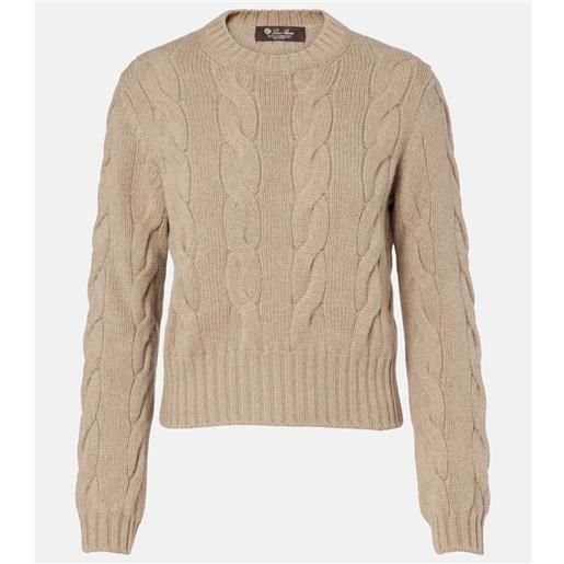Loro Piana pullover napier in cashmere a trecce