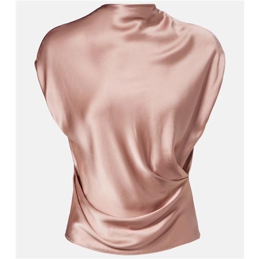 The Sei top in raso di seta