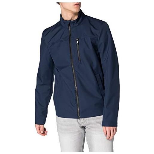 Geox m ottaya short jkt uomo giacca blu (light blue/black), 58
