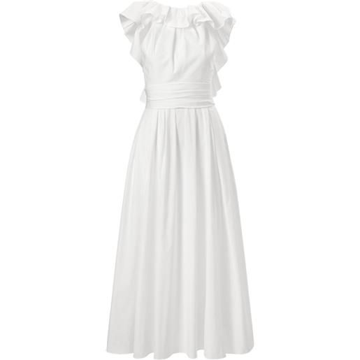 Carolina Herrera abito con ruches - bianco