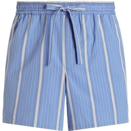 Dolce & Gabbana shorts a righe con tasche - blu