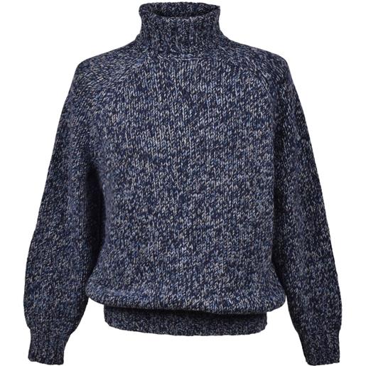 Brunello Cucinelli felpa a collo alto - blu