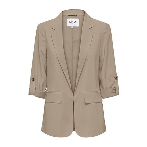 ONLY onlaris life cc wvn 3/4 loose blazer, grigio tortora, 48 donna