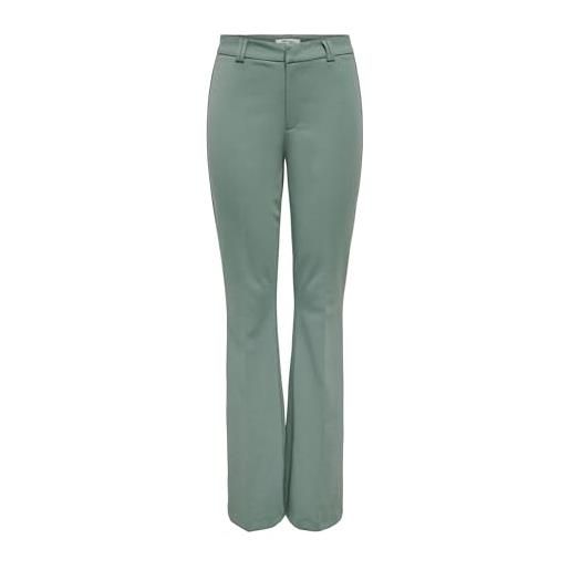 ONLY onlpeach mw flared pant tlr noos, laurel wreath, 36w x 32l donna