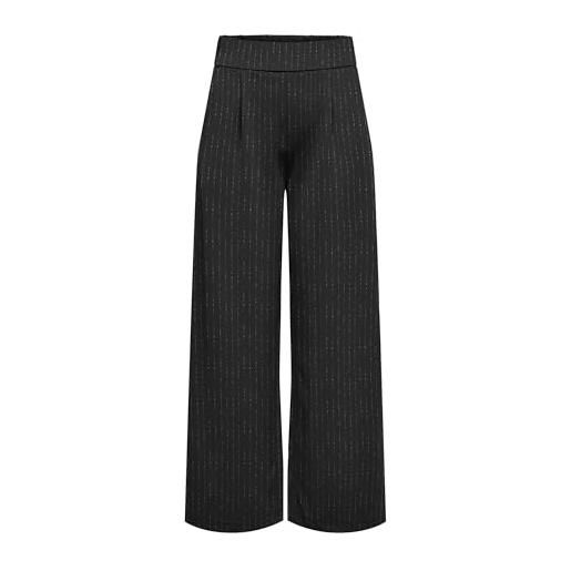 JACQUELINE de YONG jdymary geggo one lurex pant jrs trousers, nero, (m) w x 32l donna