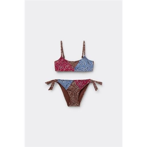 Calzedonia costume due pezzi bambina bandana patch stampa