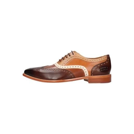 Melvin & Hamilton leonardo 21 vegas mid brown, oxford uomo, marrone, 40 eu