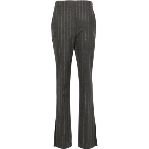 Genny pantaloni gessati - grigio