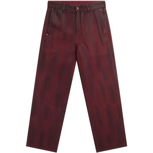 LGN LOUIS GABRIEL NOUCHI jeans con stampa - rosso