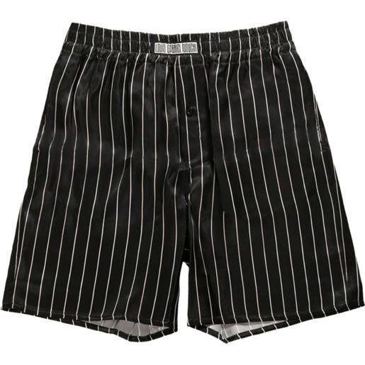 LGN LOUIS GABRIEL NOUCHI pinstriped shorts - nero