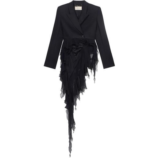 Blumarine blazer monopetto asimmetrico - nero