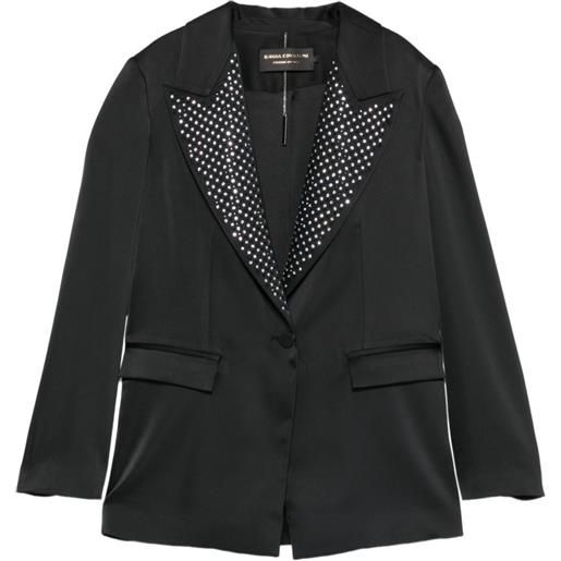 SIMONA CORSELLINI blazer con decorazione - nero