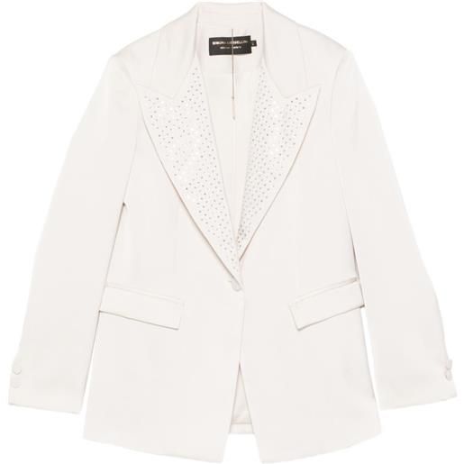 SIMONA CORSELLINI blazer con decorazione - bianco