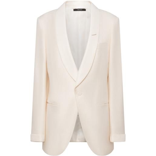 TOM FORD giacca con revers a scialle - toni neutri