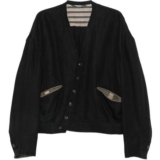 Ziggy Chen giacca asimmetrica - nero