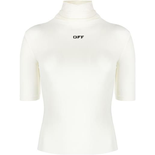 Off-White top con stampa - bianco
