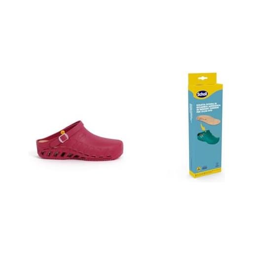 Scholl clog evo vino solette anatomiche e antistatiche per clog evo - vino/marrone
