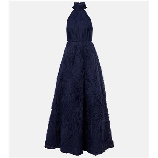 Rebecca Vallance abito lungo jasmine in tulle