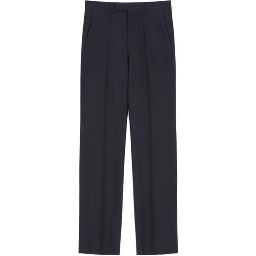 Valentino Garavani pantaloni dritti con piega - blu