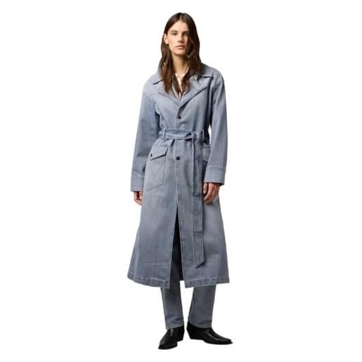 Wrangler denim trench giacca, haute haze, l donna