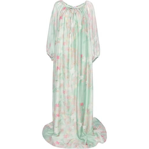 Bernadette abito ally lungo a fiori - verde