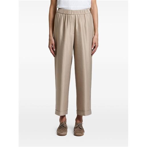 Peserico pantaloni con vita elasticizzata - toni neutri