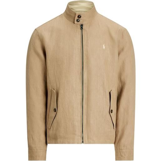 Polo Ralph Lauren giacca a collo alto con ricamo - toni neutri