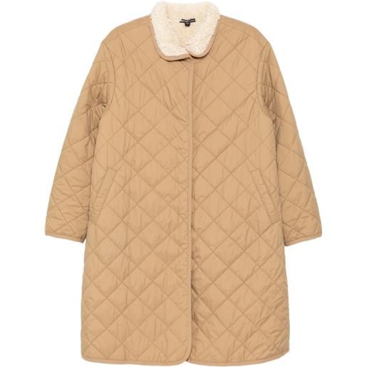 James Perse cappotto trapuntato con colletto in shearling - toni neutri