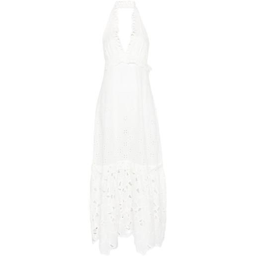 Ermanno Scervino abito lungo con scollo a v - bianco