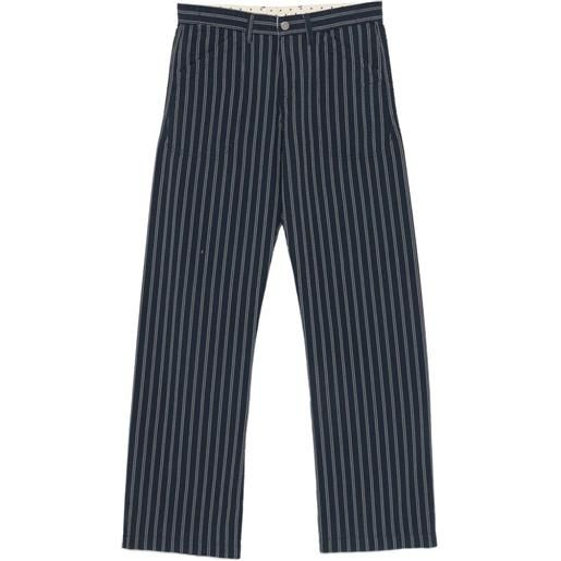 Massimo Alba pantaloni a righe - blu