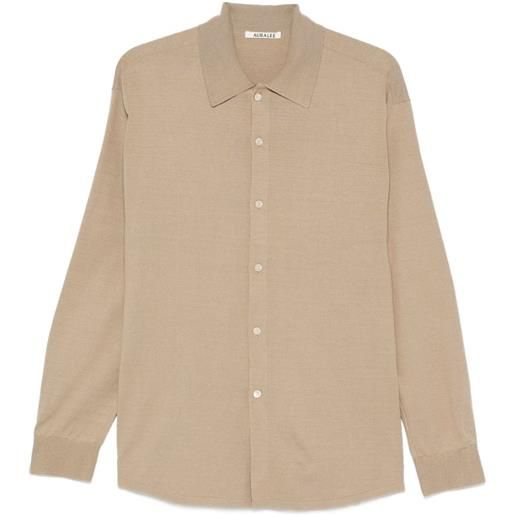 Auralee cardigan tussah a vita alta - toni neutri