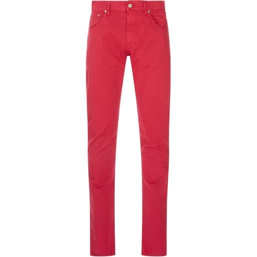 PT Torino pantaloni slim con applicazione - rosso