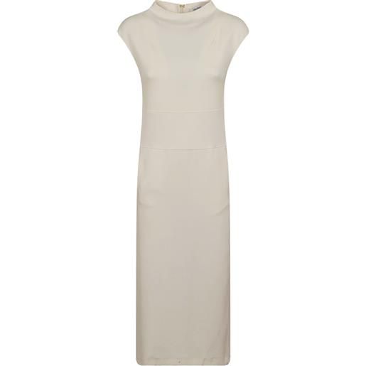 Max Mara abito con inserti - toni neutri