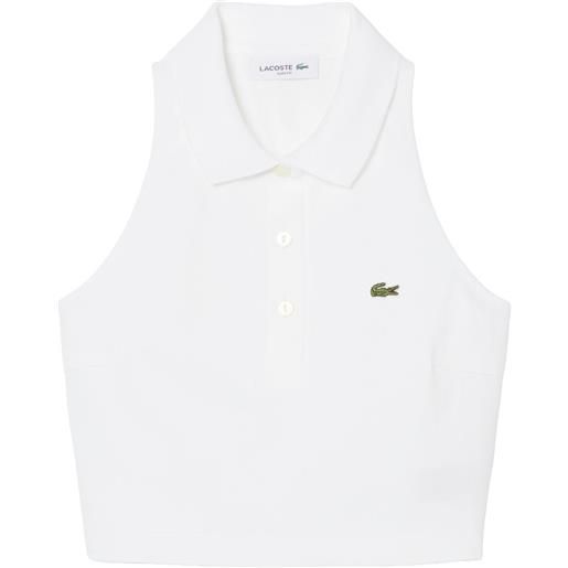 Lacoste polo in piqué senza maniche