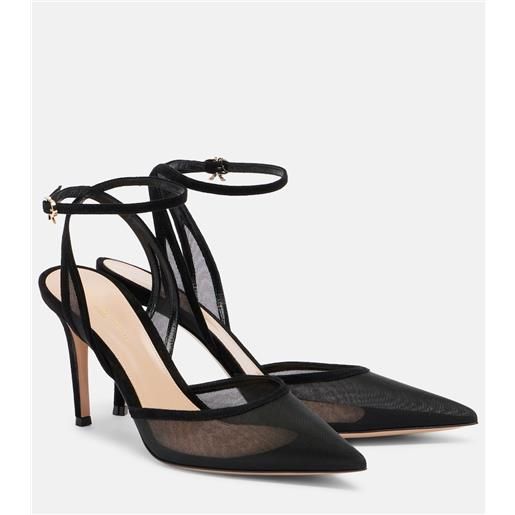 Gianvito Rossi pumps slingback dorotea con suede