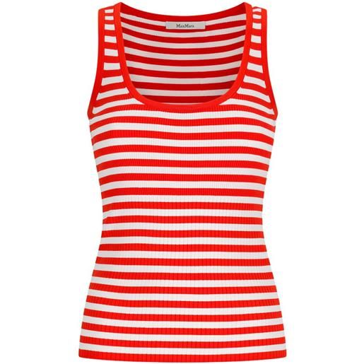 Max Mara top a righe - rosso