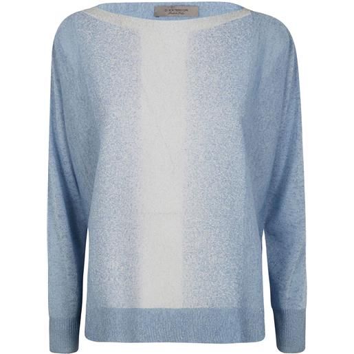 D.Exterior maglione con effetto sfumato - blu